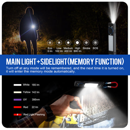 YC Pocket UV flashlight 1000Lumen, 365nm